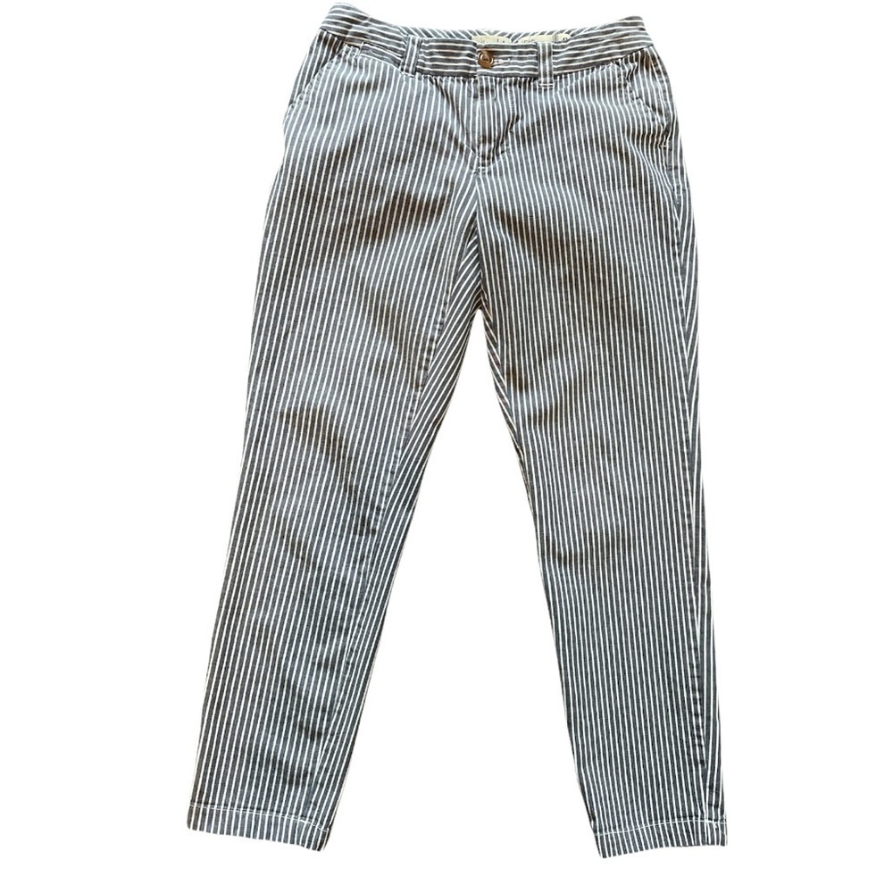 Madison Jules Lou Lou Weekend Casual blue and White pinstripes pants size 0